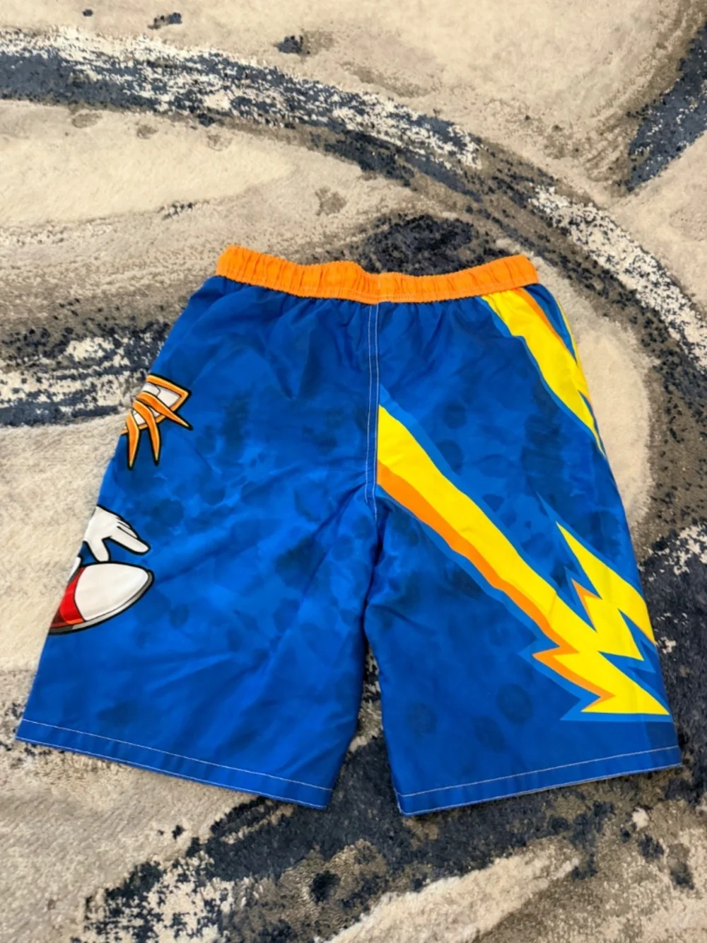Sonic the Hedgehog Boys Tails Swim Trunks Size 10/12